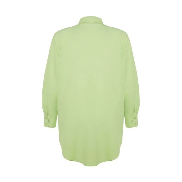 NWT Trendyol Relaxed fit Shirt collar Woven Shirt - Picture 9 of 12